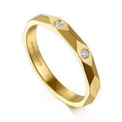 Best Gabriel & Co. Stackable Ring 14K Yellow Gold Diamond 0.04ct