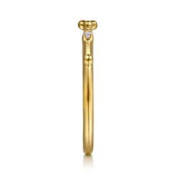 Online Gabriel & Co. Stackable Ring 14K Yellow Gold Diamond 0.02ct Bujukan