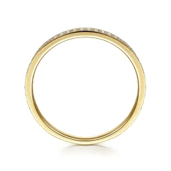 Best Gabriel & Co. Stackable Ring 14K Yellow Gold Diamond 0.12ct