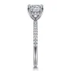 Clearance Gabriel & Co. Stasia - 14K White Gold Cushion Cut Diamond Engagement Ring