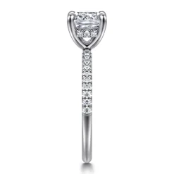 Clearance Gabriel & Co. Stasia - 14K White Gold Cushion Cut Diamond Engagement Ring