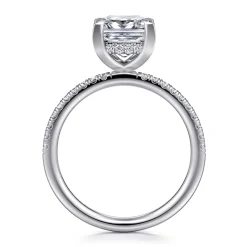 Clearance Gabriel & Co. Stasia - 14K White Gold Princess Cut Diamond Engagement Ring