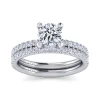 Hot Gabriel & Co. Stasia - 14K White Gold Round Cut Diamond Engagement Ring