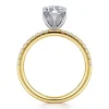 Clearance Gabriel & Co. Stasia - 14K White-Yellow Gold Marquise Shape Diamond Engagement Ring