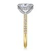 Hot Gabriel & Co. Stasia - 14K White-Yellow Gold Oval Diamond Engagement Ring
