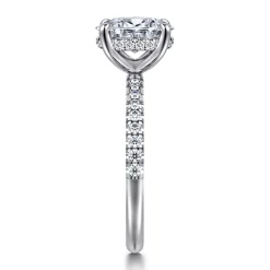 Gabriel & Co. Stasia - 14K White-Yellow Gold Oval Cut Diamond Engagement Ring