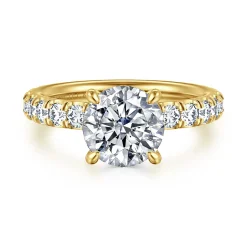 Online Gabriel & Co. Stasia - 14K Yellow Gold Round Diamond Engagement Ring