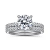 New Gabriel & Co. Stefie - 14K White Gold Round Diamond Engagement Ring