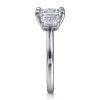 Sale Gabriel & Co. Stephi - 14K White Gold Emerald Cut Three Stone Diamond Engagement Ring