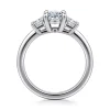 Gabriel & Co. Stephi - 14K White Gold Oval Three Stone Diamond Engagement Ring