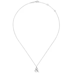Best Gabriel & Co. Sterling Silver Ampersand Necklace