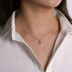 Best Gabriel & Co. Sterling Silver Ampersand Necklace