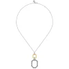 Hot Gabriel & Co. 925 Sterling Silver and 14K Yellow Gold Octagon Bujukan Drop Pendant Necklace
