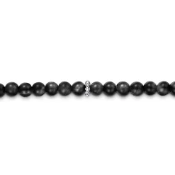 Online Gabriel & Co. 925 Sterling Silver and 4mm Black Onyx Beaded Bracelet