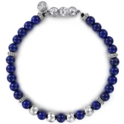 Outlet Gabriel & Co. 925 Sterling Silver and 6mm Lapis Beaded Bracelet