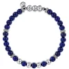 Outlet Gabriel & Co. 925 Sterling Silver and 6mm Lapis Beaded Bracelet