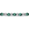 Outlet Gabriel & Co. 925 Sterling Silver and 6mm Malachite Beaded Bracelet