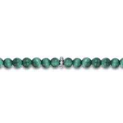 Online Gabriel & Co. 925 Sterling Silver and 4mm Malachite Beaded Bracelet