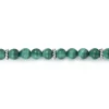 Gabriel & Co. 925 Sterling Silver and 6mm Malachite Beaded Bracelet