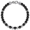 Online Gabriel & Co. 925 Sterling Silver and 6mm Onyx Beaded Bracelet