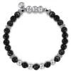 Outlet Gabriel & Co. 925 Sterling Silver and 6mm Onyx Beaded Bracelet
