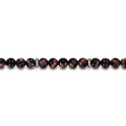 Online Gabriel & Co. Sterling Silver and 6mm Tiger Eye Beaded Bracelet