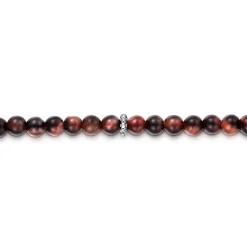 Online Gabriel & Co. 925 Sterling Silver and 4mm Tiger Eye Beaded Bracelet