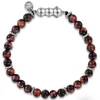 New Gabriel & Co. 925 Sterling Silver and 6mm Tiger Eye Beaded Bracelet