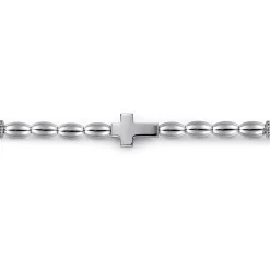 Outlet Gabriel & Co. 925 Sterling Silver Beaded Cross Bracelet
