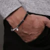 Hot Gabriel & Co. 925 Sterling Silver Black Onyx Beaded Bracelet