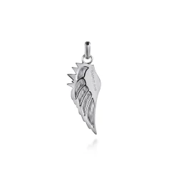 Clearance Gabriel & Co. 925 Sterling Silver Black Spinel Wing Pendant