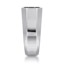 Online Gabriel & Co. 925 Sterling Silver Black Spinel Pave Men's Ring