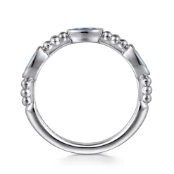 Outlet Gabriel & Co. 925 Sterling Silver Blue Topaz Fashion Ring-Bujukan