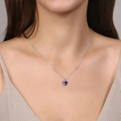 Clearance Gabriel & Co. 925 Sterling Silver Bujukan Amethyst Pendant Necklace