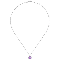 Clearance Gabriel & Co. 925 Sterling Silver Bujukan Amethyst Pendant Necklace