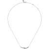 Best Gabriel & Co. 925 Sterling Silver Bujukan and Aquamarine Bypass Bar Necklace