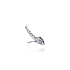 Outlet Gabriel & Co. 925 Sterling Silver Bujukan and Amethyst Ear Climber Earrings
