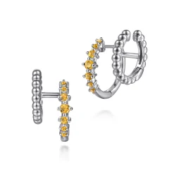 Online Gabriel & Co. 925 Sterling Silver Bujukan and Citrine Stuggies Earrings