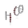 Best Gabriel & Co. 925 Sterling Silver Bujukan and Garnet Stuggies Earrings