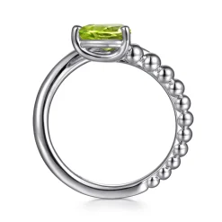 Outlet Gabriel & Co. 925 Sterling Silver Bujukan and Peridot Bypass Ring