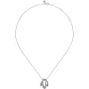 Gabriel & Co. 925 Sterling Silver Bujukan and White Sapphire Twisted Pendant Necklace