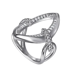Online Gabriel & Co. 925 Sterling Silver Bujukan and White Sapphire Marquise Ladies Ring