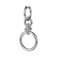 Gabriel & Co. 925 Sterling Silver Bujukan and White Sapphire Drop Link Earrings