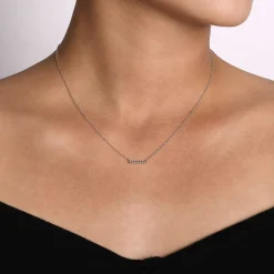 Discount Gabriel & Co. 925 Sterling Silver Bujukan Beaded Bar Necklace