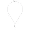 Sale Gabriel & Co. 925 Sterling Silver Bujukan Beads and Graduating Black Spinel Double Spike Pendant Necklace