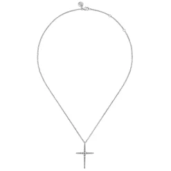 Sale Gabriel & Co. 925 Sterling Silver Bujukan Beads Cross Pendant Necklace