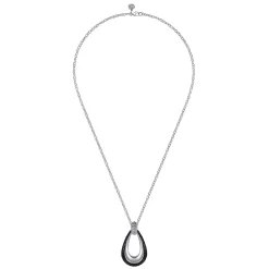 Discount Gabriel & Co. 925 Sterling Silver Bujukan Black Spinel Pendant Necklace