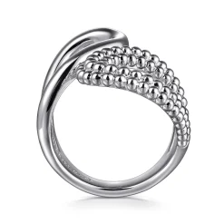 New Gabriel & Co. 925 Sterling Silver Bujukan Bypass Ring