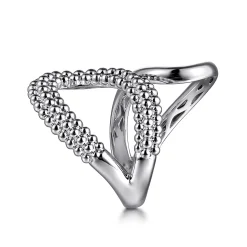 New Gabriel & Co. 925 Sterling Silver Bujukan Bypass Ring