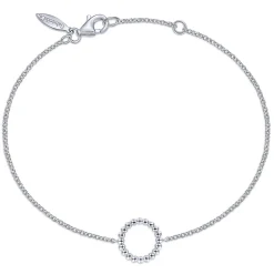 Sale Gabriel & Co. 925 Sterling Silver Bujukan Circle Chain Bracelet